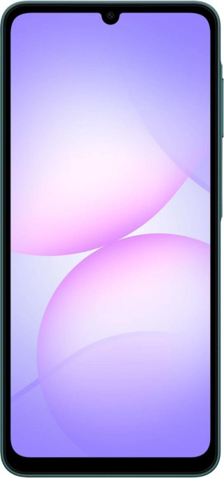 Смартфон Samsung SM-A075F Galaxy A07 64Gb 4Gb зеленый моноблок 3G 4G 2Sim 6.7" 720x1600 Android 15 50Mpix 802.11 a/b/g/n/ac GPS GSM900/1800 GSM1900 Protect microSD max2048Gb (SM-A075FZGDMEA)