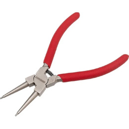 Rexant 12-4637 Щипцы для стопорных колец загнутый сжим 160 мм, обливные рукоятки