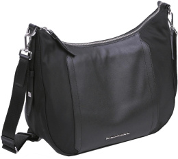 Сумка седло женская Piquadro Lyra BD6658W92T/N 10.9" черная ткань/натур.кожа