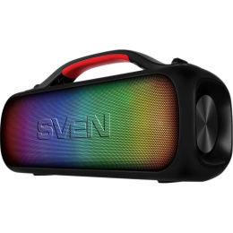 Портативная колонка SVEN PS-360, черный 24 Вт, Waterproof IPx5 , TWS, Bluetooth, FM, USB, 3000мА*ч SV-021740