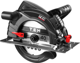 Дисковая (циркулярная) пила TEH TC19014L (мощность: 1400 Вт, диаметр диска: 190 мм, посадка: 20 мм, мах глубина реза: 63 мм, литая алюминиевая платформа, лазерный указатель линии реза)