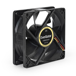 Вентилятор 12В DC ExeGate EX08025S3P 80x80x25 мм, Sleeve bearing подшипник скольжения , 3pin, 2200RPM, 22dBA EX283377RUS