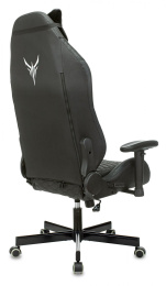 Кресло игровое Knight Neon черный соты экокожа с подголов. крестов. металл (KNIGHT NEON CARBON)