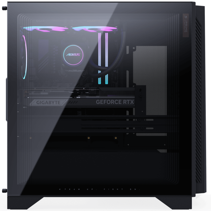 Настольный ПК AORUS PRIME 5 AP551 AMD Ryzen 7 9800X3D/32Gb/SSD2Tb/RTX5070 Ti 16Gb/PSU 850W (Gold)/NoOS/Black (AP5A7N7T-5105)