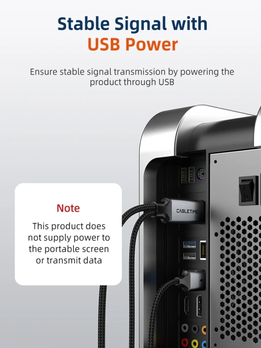 Кабель CABLETIME CC18L (CT-HMCM4K-AG2) 2 м, USB TYPE C - HDMI 4K/60 Гц