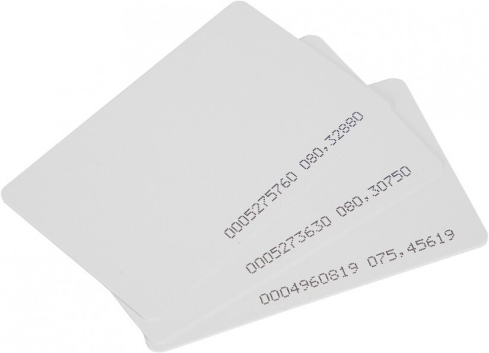 ID карта ZKTeco IC Thin Card 125kHz Proximity Card, только чтение, печатная и непечатная версия
