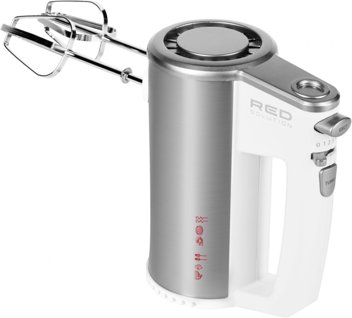 Миксер RED SOLUTION RHM-M2108, ручной, белый и серебристый