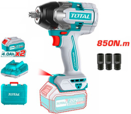 Аккумуляторный ударный гайковерт TOTAL 1/2” 850Нм  TIWLI2085