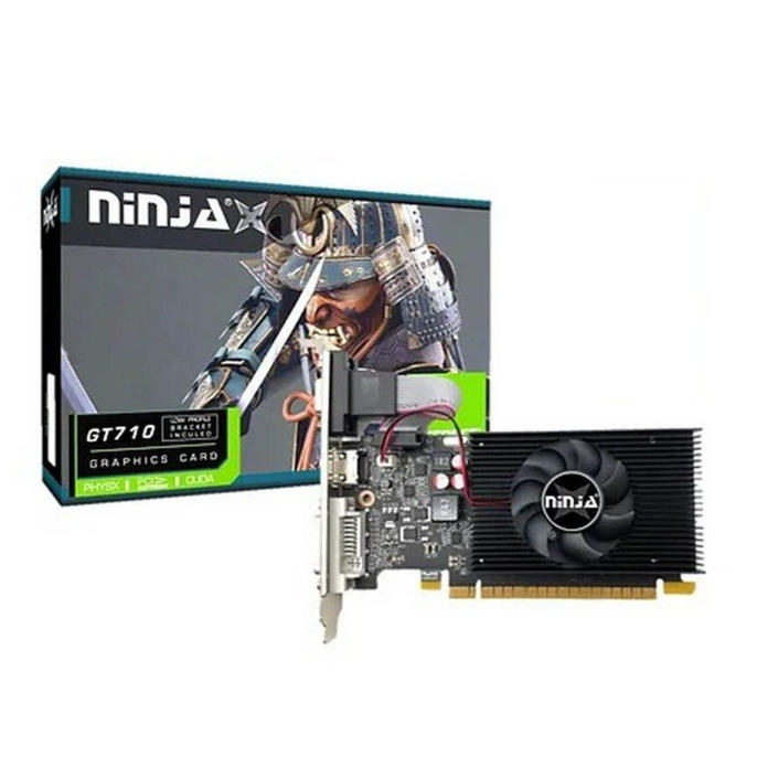 Видеокарта Ninja Sinotex GT710 4GB DDR3 64bit VGA DVI HDMI 1FAN RTL NF71NP043F