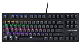 Клавиатура SunWind SW-K900G механическая черный USB Multimedia for gamer LED (1422332) кабель 1.8м