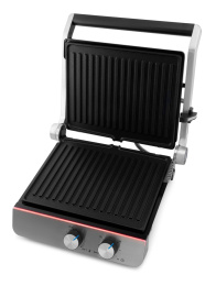 Электрогриль DOMFY Metal DSM-EG502, черный и серебристый