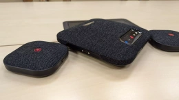 GEMBIRD VoiceXpert VXA-211-W - USB/Bluetooth-спикерфон с комплектом беспроводных микрофонов, DSP аудио, Hi-Fi динамик, аккумулятор