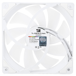 Кулер для корпуса Case Cooler Thermalright TL-C12CW-S 120x120x25mm, 4-pin PWM, ARGB, 66.17CFM, 25.6dBA, 1550RPM, White