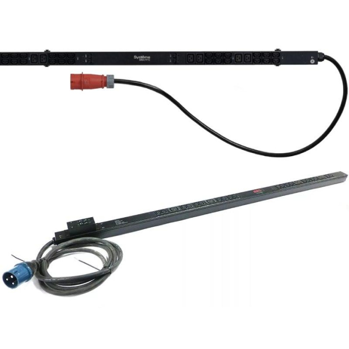 БРП Uniprom, с мониторингом, 0U, 400В, 3Ф, 16A, 36xC13 12xC19, 3м кабель, IEC309 UP8881
