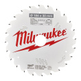Диск пильный Milwaukee 184x30x1.6x24 ATB 4932471297 по дереву для циркулярной пилы, угол атаки зуба: +15°, низкая вибрация