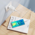 Сетевое зар./устр. Hoco C115A Header PD65W three-port 2C1A charger EU 65W 3.25A+3A+2A+1.5A PD+QC универсальное белый 98312