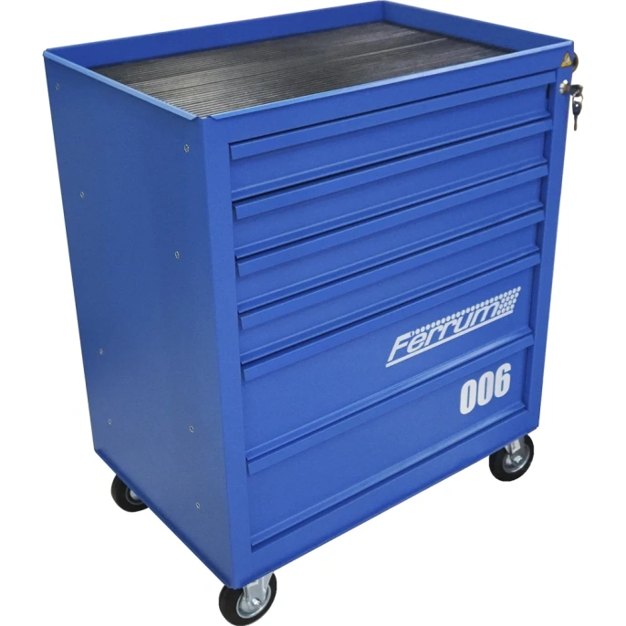 Тележка инструментальная FERRUM с 6 ящиками, синий 02.006L-5015