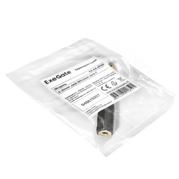 Переходник аудио ExeGate EX-AA-3F6M (6.35mm Jack M/3.5mm Jack F) EX284949RUS