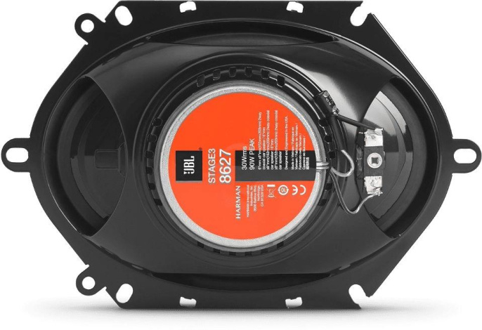 Колонки автомобильные JBL Stage3 8627 без решетки 250Вт 93дБ 3Ом 15x20см 6x8дюйм ком.:2кол. коаксиальные двухполосные