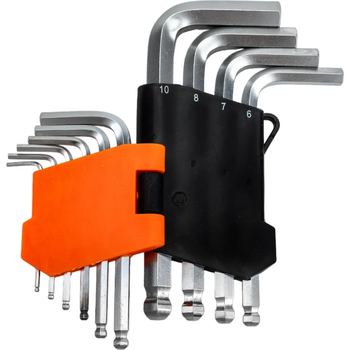 Набор г-образных шестигранных шаровых ключей 10 шт Gigant, размеры 1,5-10мм, grf-122