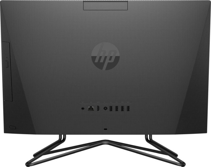 Моноблок HP 200 G4 21.5" Full HD i5 1235U 1.3 8Gb SSD512Gb Iris Xe DVDRW CR FreeDOS GbitEth WiFi BT 65W клавиатура мышь Cam черный 1920x1080 (6D418EA)