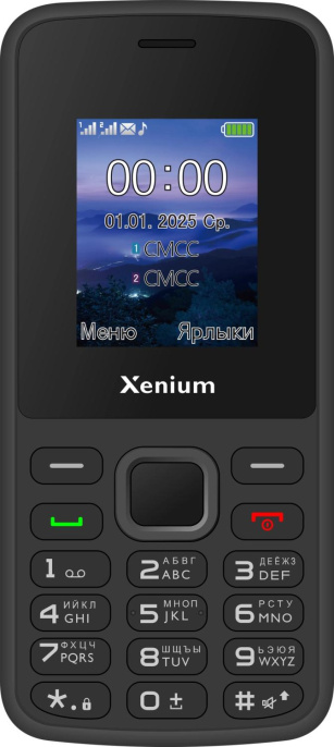 Сотовый телефон XENIUM X175, черный