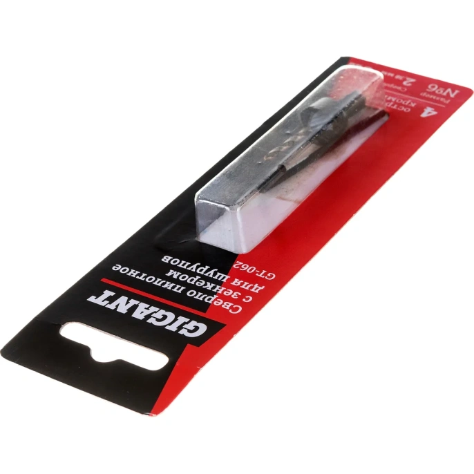 Сверло пилотное 2.38 мм с зенкером для шурупов 3 мм, размер №6 Gigant GT-062