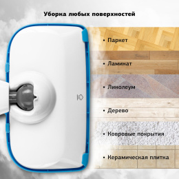 Швабра паровая Starwind SSM5333 1300Вт белый/голубой