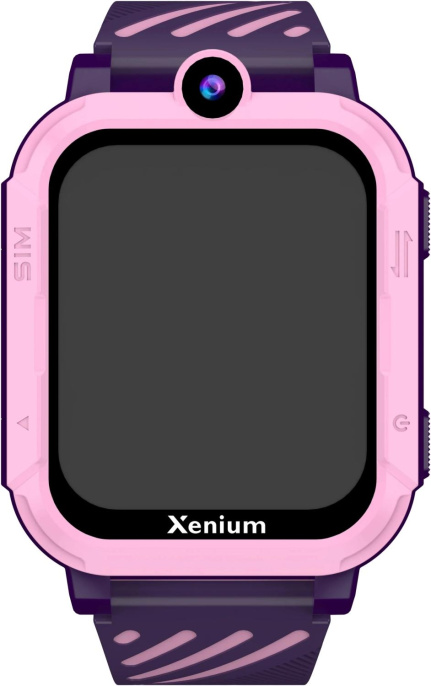 Смарт-часы Xenium W600 1.83" AMOLED корп.розовый рем.фиолетовый CTW600PK/00