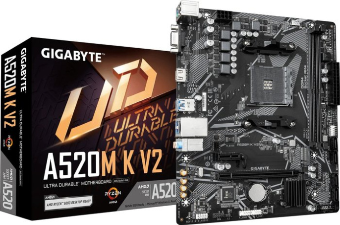 Материнская плата GigaByte A520M K V2 DDR4 rev.1.2 A520M K V2 rev.1.2