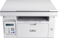 МФУ лазерный G&G M2022 A4 белый в комплекте: картридж + кабель USB A m - USB B m