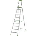Алюминиевая стремянка Новая Высота PRO с органайзером, NV 2115 1x10 ступеней, 2К башмаки, Max нагр. 180 кг, 2115110
