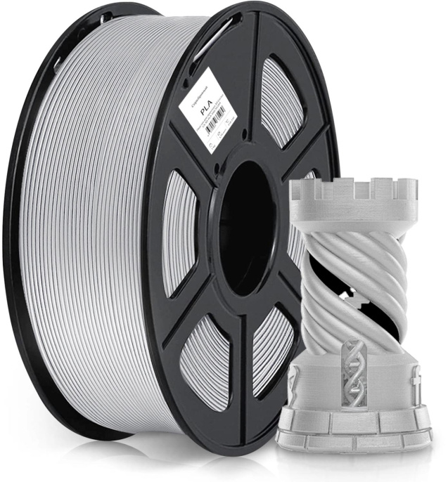 Пластик Cactus CS-3D-PLA-1KG-SILVER PLA/ 1.75мм/ 1кг/ 326м/ серебристый