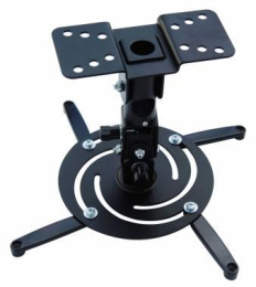Кронштейн для проектора Cactus CS-VM-PR04-BK, до 10кг, потолочный, поворот и наклон, черный