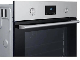 Духовой шкаф электрический Samsung NV68A1145RS/WT,  68л,  дверца с 3 стеклами,  серебристый