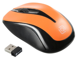 OKLICK Мышь Оклик 675MW черный/оранжевый оптическая 1200dpi беспров. USB для ноутбука 3but 1025920