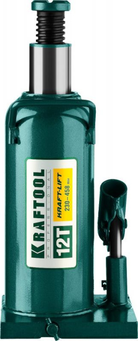 Домкрат гидравлический KRAFTOOL 43462-12_z01 бутылочный, 12т