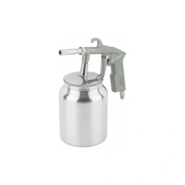 Пескоструйный пистолет FIT алюминиевый нижний бачок 1000 мл, быстросъемное соединение 81081