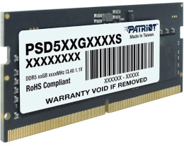 Оперативная память Patriot Signature PSD516G560081S DDR5 - 1x 16ГБ 5600МГц, для ноутбуков SO-DIMM , Ret