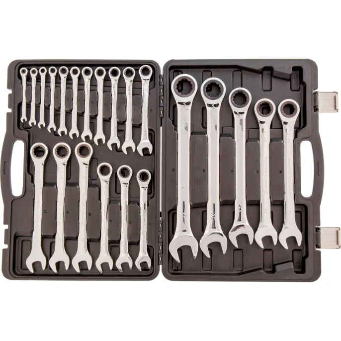 Набор комбинированных трещоточных ключей 22 шт MATRIX 14799