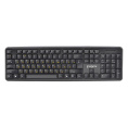 Клавиатура ExeGate Professional Standard LY-331-OEM USB, полноразмерная, влагозащищенная, 104кл., Enter большой, длина кабеля 1,5м, черная, brown box EX279937RUS