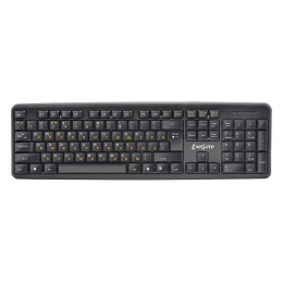 Клавиатура ExeGate Professional Standard LY-331-OEM USB, полноразмерная, влагозащищенная, 104кл., Enter большой, длина кабеля 1,5м, черная, brown box EX279937RUS