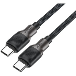 Кабель ACEFAST C10-03, USB Type-C m - USB Type-C m , 1.2м, 3A, черный [af-c10-03-bk]