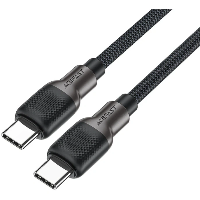 Кабель ACEFAST C10-03, USB Type-C m - USB Type-C m , 1.2м, 3A, черный [af-c10-03-bk]