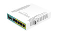 Роутер MIKROTIK hEX PoE,  4 LAN,  1xUSB, 1xSFP, белый [rb960pgs]