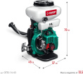 Опрыскиватель Зубр Мастер ОПБ-14-43 бенз. ранц. 14л зеленый