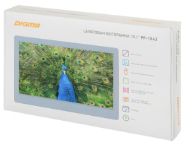 Цифровая фоторамка Digma PF-1043, 10.1", белый [pf1043w]