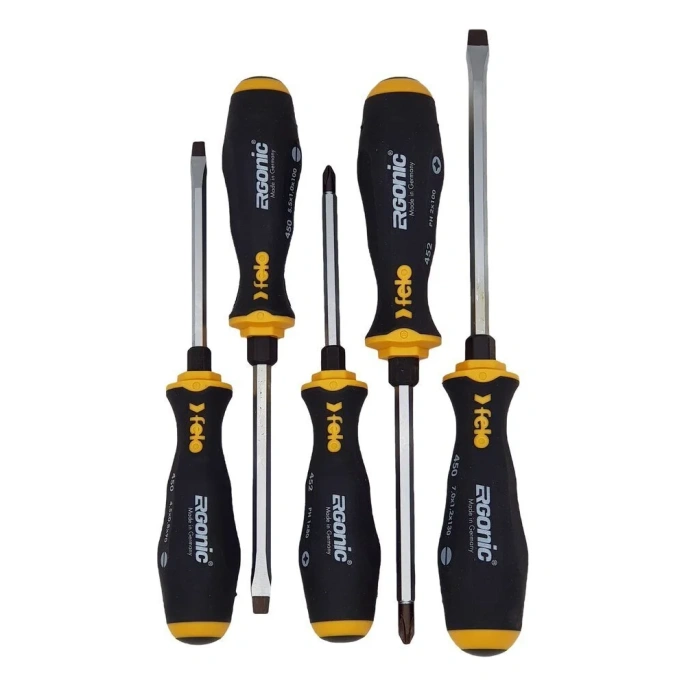Набор ударных отверток Felo Ergonic SL/PH, 5 штук 45095248