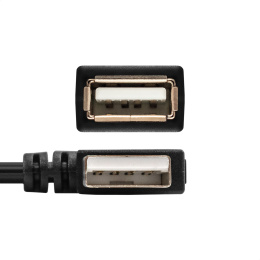 Удлинитель USB 2.0 ExeGate EX-CC-USB2-AMAF-0.15L Am/Af, угловой 90-градусный коннектор горизонтальный левый , 0,15м EX299703RUS