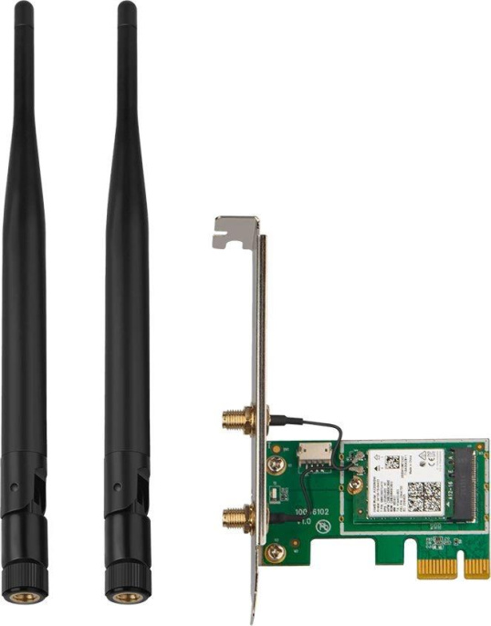 TENDA E30 PCI-e Wi-Fi-адаптер стандарта AX3000 две внешние антенны 5dBi c Bluetooth 5.0